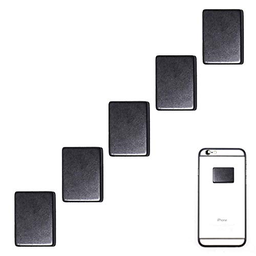 Radiation Protection for Cellphones/Laptop - Anti EMF/EMR Radiation Sticker - Radiation Shield Blocker - Set of 5 Polished Shungite Plate Sticker for Mobile Phone - Shungite Stickers for Cell Phone