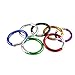 Hamosky Round Shaped Gift Aluminum Alloy Carabiner Hook Snap Clip Key Holder Keychain Tool Party Favors Camping Hiking Backpack Accessory Pastel,Pack of 12