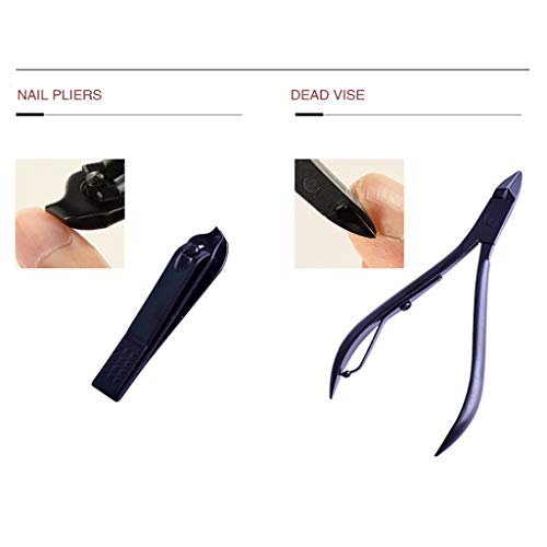 Aviat 15Pcs Portable Manicure Pedicure Set Stainless Steel Nail & Professional Business Gift Kit Antibacterial Removal Beauty Tools Set