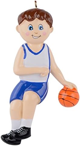 Worldwide Personalized Sports Ornament Christmas Decor (Basketball Boy)