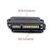 CY SATA Hard Disk Drive Raid Adapter with 15 Pin Power Port 7 Pin + 15 Pin to SFF-8482 SAS 22 Pin Black