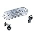 LuckyPet Rivet-On Pet ID Tag - Personalized, Silent and Customized - Suitable for Cats and Dogs - Heavy-Duty Pet Identification - Engraved Tags - Medium, Mirror Finish Stainless Steel