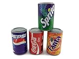 4 pc Miniature Coca cola Can Soft Drinks Wall Magnet Souvenir Collection 3D Fridge Refrigerator Magnet Hand Made Resin