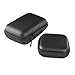 eBoot Black Earphone Cases EVA Earbud Case Hard Portable Bag for Headphones and USB Cables, 2 Sizes