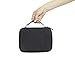 SHBC Portable Pocket Pistol Case with Rubber Handel,Compact Size and Foam Interior - Shockproof and Water Resistent - Fits Most Glock, Smith and Wesso