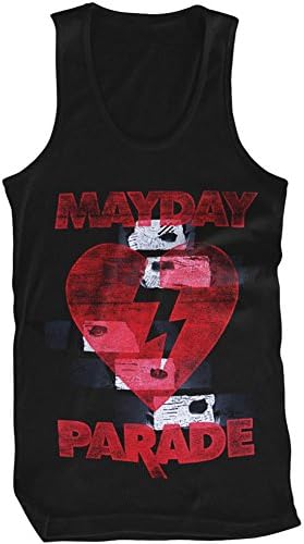Mayday Parade Women's Heart Logo Womens Tank Medium Black