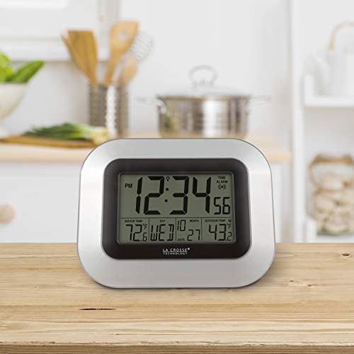 La Crosse Technology WS8115USINT Atomic Digital Wall Clock With