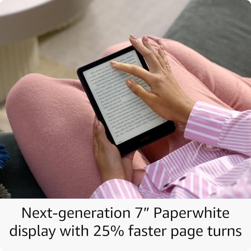 Amazon Kindle Paperwhite Signature Edition Bundle: Bundle Includes Amazon Kindle Paperwhite Signature Edition 32GB | Metallic Black and Sling Bag | Cinder