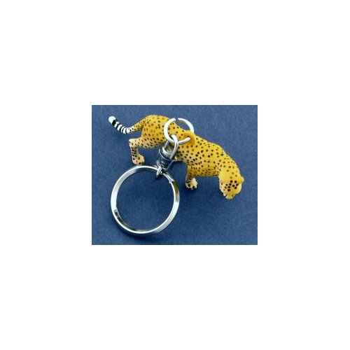Solid Metal Wild Adventures Cheetah Key Chain Keychain