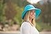 Wallaroo Hat Company – Women’s Aqua Hat – UPF 50+ Sun Protection, Packable Design Featuring a Chin Strap for Medium Crown Sizes – Water Friendly Sun Hat for Beach, Poolside and Adventures (Black)