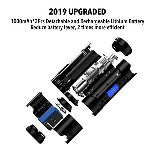 Portable Air Compressor Tire Inflator for Car Tires, Beaspire Car Tire Air Pump for Inflatables with Gauge 3000mAh 12V AC DC Lithium Battery 150PSI for Car Bicycle Tires and Other Inflatables