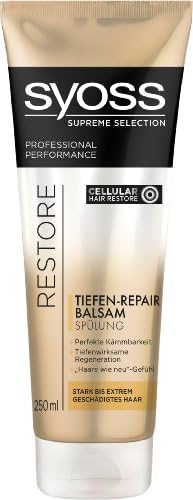 Syoss Supreme Selection Restore Deep Repair Balsam Conditioner 250 ml Tube