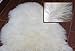 A-STAR Natural White Sheepskin Rug - 2 x 6 Double Genuine Sheep Skin Rug