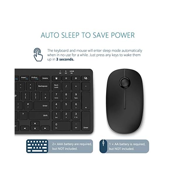 Keyboard-and-Mouse-Jelly-Comb-24G-Wireless-Ultra-Slim-Full-Size-Keyboard-Mouse-Set-Combo-QWERTY-UK-Layout-for-Computer-Laptop-Desktop-with-USB-Ports-Black Keyboard and Mouse, Jelly Comb 2.4G Wireless Ultra Slim Full Size Keyboard & Mouse Set Combo QWERTY UK Layout for…
