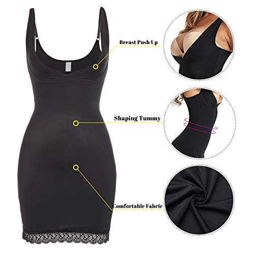 JOYSHAPER Womens Full Slips for Under Dresses Seamless Shapewear Slip
