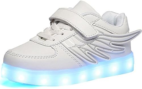 Kids Boy Girl's 11 Color USB Charging LED Shoes Flashing Sneakers(Toddler/little/Big kid) cwmbai25