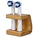 Eco-Friendly Bamboo Toothbrush Holder for Oral B Toothbrush Heads (Important - This Holder Does NOT fit iO Heads). Plastic-Free, Eco-Friendly, Hand-Made Electric Toothbrush Head Holder