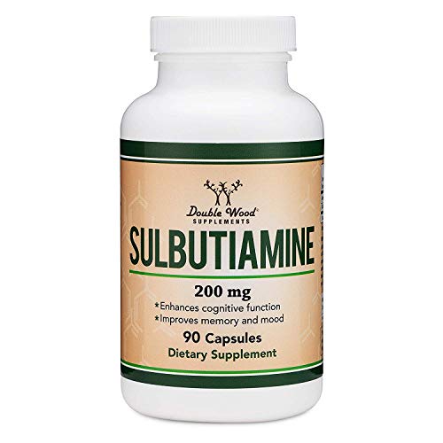 Sulbutiamine Capsules (Nootropic Supplement for Memory, Motivation, Mood, and Focus) Lifts Brain Fog - Made in USA, Third Party Tested, 200mg by Double Wood Supplements (90 Count) Sulbutiamine Capsules (Nootropic Supplement for Memory, Motivation, Mood, and Focus) Lifts Brain Fog - Made in USA, Third Party Tested, 200mg by Double Wood Supplements (90 Count)