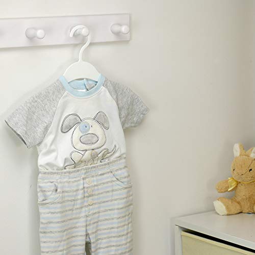 HANGERWORLD 15 White 10.2inch Plastic Childrens Frame Shop Display Coat Hangers BabyToddler Clothes