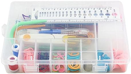 Hmzsp Knitting Accessory Kit Supply Set Basic Tools + Case Lots Pcs