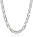 Amazon Collection Sterling Silver Mesh Chain Necklace, 16