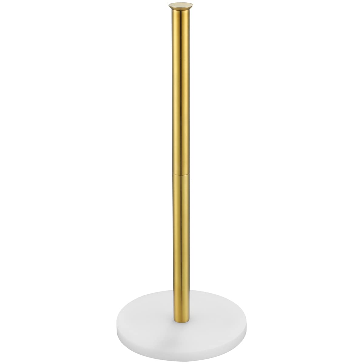 Photo 1 of JQK Toilet Paper Storage Stand White Gold, 304 Stainless Steel Tissue Reserve Holder Dispenser for Bathroom, Brushed Gold, TPS180-WG