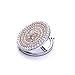 Generic 3D Handmade Mini Round Personalized Compact Mirror for Women Make Up Mirror with Luxury Reincarnation Bloom multi color