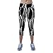 Toraway Sport Pants, Women High Waist Printed Sport Yoga Pants Stretch Cropped Leggings (Medium / 27, Black)