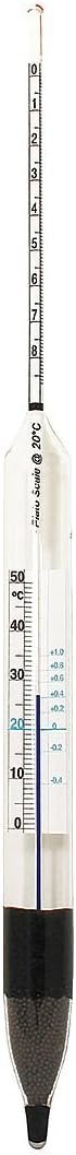 Vee Gee 6757HTS Api Scale Hydrometer with Thermometer, ASTM No. 57H, 59-71 Degree Api Scale, 0.1 Degree Subdivision, 380 mm Length, 0 Degree F-150 Degree F Temperature Range