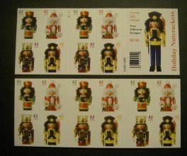 Scott 4363b Holiday Nutcrackers: Drummer, Santa, King, Captain - Sheet of Twenty 42c Stamps
