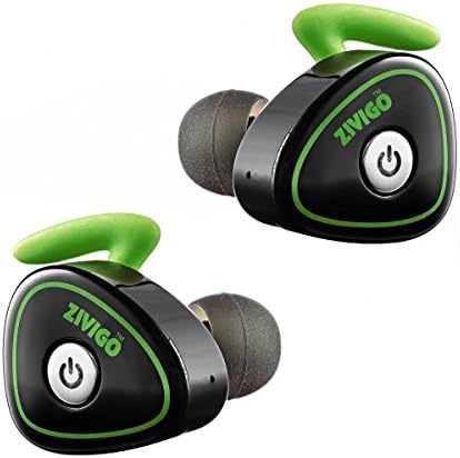 wireless Earbuds By Zivigo, Truly wireless Headphones - Invisible In-Ear Bluetooth Earbuds with BlueTooth Technology - Pairs with Any Mobile Device - Built-in Microphone - Noise Cancelling Technology