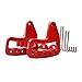 ICARS Red Front Aluminum Grab Handles for 2007-2018 JK JKU Jeep Wrangler Rubicon Sahara Sport Unlimited Accessories (Pair)