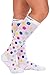 CPR Compression Socks for Women Men Nurses & Athletes- Knee High Compression Socks - For Travel, Nursing, Athletic & Medical Recovery - Soft Comfortable Feel w/ Therapeutic Compression (Polka-Medium)
