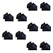 ALEKO 10SHOEM1 Baluster Shoe Stair Spindle Supply 1/2 Inch Cast Iron Black Metal Angled Shoes Lot of 10