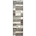Superior Indoor Runner Rug, Jute Backed, Modern Geometric Patchwork Floor Decor for Bedroom, Office, Living Room, Entryway, Hardwood Floors, Rockwood Collection, 2' 7
