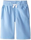 Southpole Big Boys' Boys Jogger Shorts In Basic Solid Colors and Fleece Fabric, Sky Blue, Medium