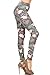 Leggings Depot High Waisted Checkered & Animal Print Leggings for Women-Full Length-R826, Flamingo Mode, One Size