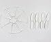 BTG Motors Propellers Prop Guards Part Kit for Syma X22W Wifi FPV Pocket Drone