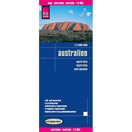 Australia, mapa impermeable de carreteras. Escala :4.000.000 impermeable. Reise Know-How. Australia, mapa impermeable de carreteras. Escala :4.000.000 impermeable. Reise Know-How.