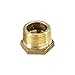 Supply Giant CSCV1142 1-1/4'' Male x 1 Inch Female NPT Lead-Free Bushing, Fitting with Hexagonal Head, Brass Construction, Higher Corrosion Resistance Economical & Easy to Install