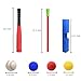 CeleMoon 16.5 inch Foam T Ball Kids Baseball Softball Bat Set Batting Tee, 8 Colored Balls Included + Carry Bag, for Toddler 3 4 5 Years Indoor Outdoor Sport Playing Toys (Red)