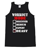 FTD Apparel Men's Workout Mode: Beast Motivation Tank Top