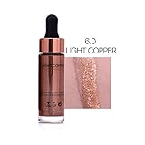 Doinshop Highlighter Liquid Make Up 6 Colors Concealer Shimmer Face Glow Cream (F)