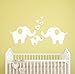 Elephant Family Wall Decal Removable Vinyl Wall Art Elephant Wall Decorative Unisex Sticker Baby Nursery Wall Décor