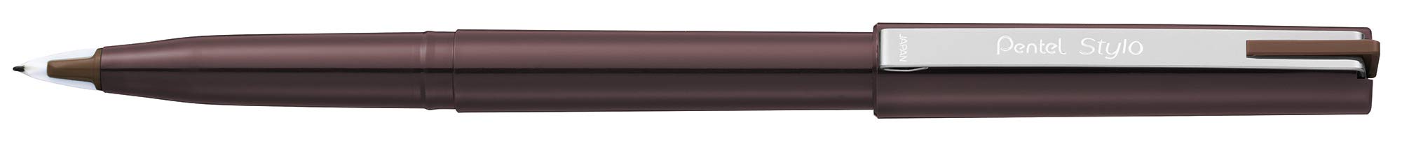 Pentel JM20-SP Felt-Tip Pens Set of 12 Sepia