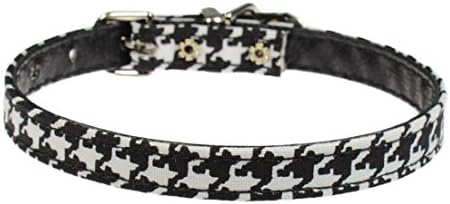 Evans Collars 3/8" Collar, Size 12, Houndstooth, Black