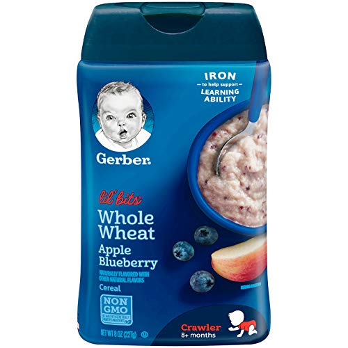 gerber lil bits whole wheat apple blueberry cereal