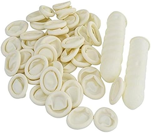 Nail Art Tool,Putars Professional Portable 200PCS Small Rubber Gloves Finger Cots Latex Fingertips Disposable Gloves