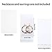 300 Set Necklace Earring Display Cards with 300 Pieces Self-Sealing Bags for Stud Earrings Dangle Earrings Pendant Earrings Necklace Chain (White)