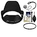 Nikon HB-N106 Bayonet Lens Hood for 18-55mm AF-P & 18-55mm f/3.5-5.6G VR AF-P DX with UV Filter + Cleaning Kit